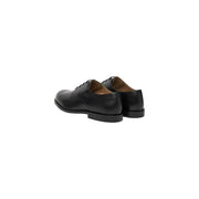 Calvin Klein Chaussures homme en cuir noir élégant à lacets, style Oxford classique, doublure beige