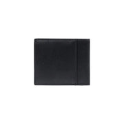 Calvin Klein men leather wallet black with minimalist design and precise stitching 11x9.5cm