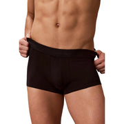 Black calvin klein boxer briefs with subtle elastic waistband featuring the brand logo perfect for men underwear