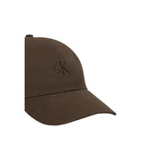 Brun Calvin Klein Casquette de baseball monogrammée pour homme, en coton avec logo brodé discret, taille unique