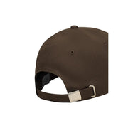 Calvin Klein Casquette de baseball homme monogrammée en coton marron avec boucle en métal argenté et sangle réglable (vue de dos)