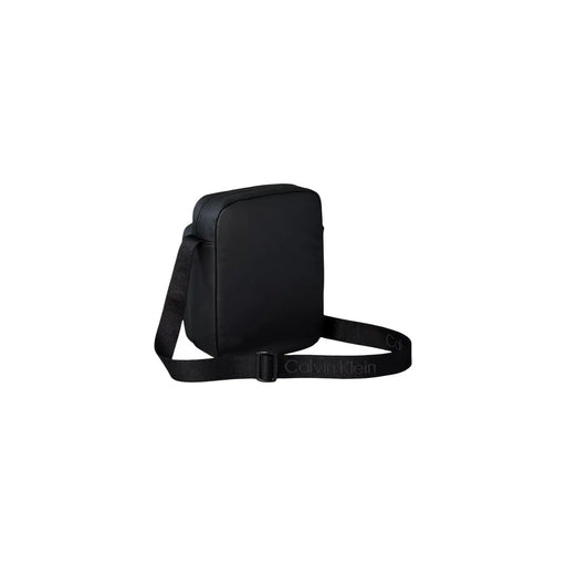 Noir Calvin Klein Sac bandoulière homme matelassé utilitaire style reporter, au design minimaliste et élégant, en tissu texturé, taille W16