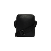 Noir Calvin Klein Sac bandoulière homme en cuir polyuréthane texturé avec bandoulière réglable 17 x 21 x 7 cm