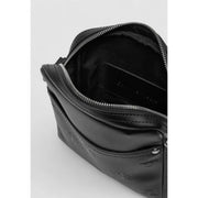 Calvin Klein Sac bandoulière homme en polyuréthane noir avec logo en relief et design bandoulière