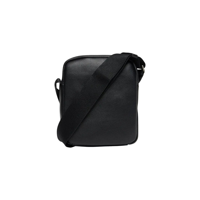 Calvin Klein Sac bandoulière homme noir texturé, design minimaliste et élégant, bandoulière ajustable et poches zippées