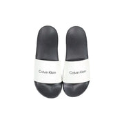 Sandales Calvin Klein pour homme, noires, à bout ouvert, au design minimaliste, en polyuréthane