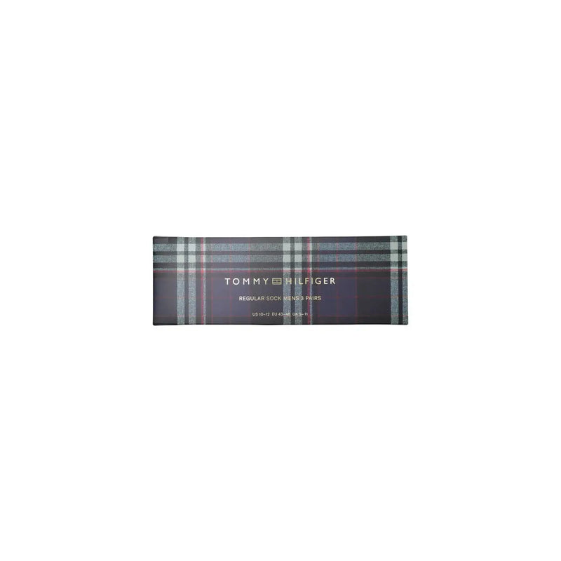 Calvin Klein men socks 3 pack black cotton stripe with Tommy Hilfiger plaid pattern in gray green and red