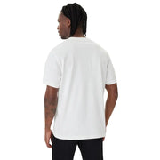 Calvin Klein T-shirt blanc à manches courtes et col rond pour homme en coton t-shirt adapté aux vêtements décontractés
