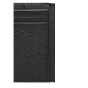 Calvin Klein Portefeuille homme en cuir noir texturé avec porte-cartes et surpiqûres précises sur les bords