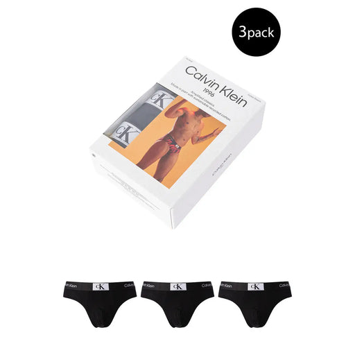 Calvin Klein underwear men briefs three-pack box black 1906 cotton blend comfortable everyday wear