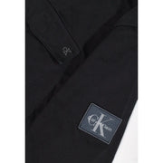 Noir Calvin Klein Veste en coton texturé avec écussons brodés pour homme