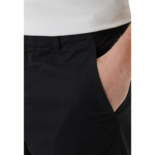 Pantalon chino noir en coton pour homme Calvin Klein, coupe ajustée et élégante.