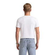 Calvin Klein T-shirt blanc en coton pour homme à col rond t-shirt à manches courtes et à motifs graphiques