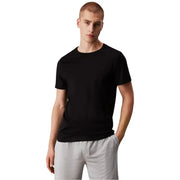 Calvin Klein Sous-vêtements homme noirs à manches courtes et col rond en coton t-shirt pour un confort quotidien