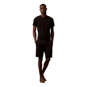 Calvin Klein Sous-vêtements homme noirs à manches courtes et col rond en coton t-shirt ensemble short noir assorti