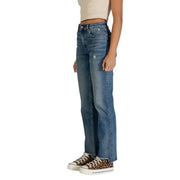 Calvin Klein jean droit bleu clair délavé pour femme