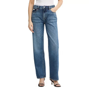 Calvin Klein Jean en denim bleu clair pour femme, coupe droite, cinq poches