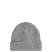 Champion gray beanie men’s knit hat in soft heather gray acrylic with a folded cuff for comfortable wear