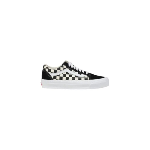Vans Checkerboard Sneakers in Black and White displayed showing classic design and pattern