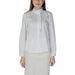 Classic white button-up shirt with mandarin collar from Jacqueline De Yong