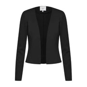 Close-up of Ichi Ichi Women Blazer, black jacket with top for Ichi women