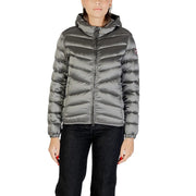 Doudoune à capuche grise Colmar Originals pour femme, en polyester métallisé, avec motif matelassé et capuche.