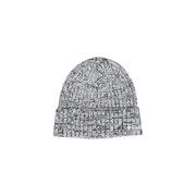 Columbia Bonnet pour homme en maille chinée grise et blanche avec bord-côtes, vue de face