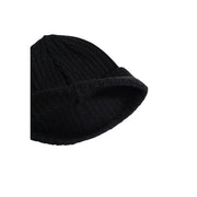Columbia Bonnet côtelé noir pour homme, à visière repliée, vue de face