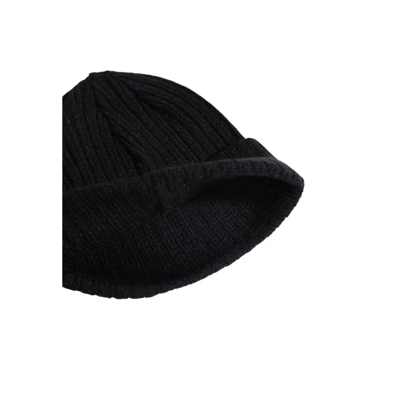 Columbia Bonnet côtelé noir pour homme, à visière repliée, vue de face
