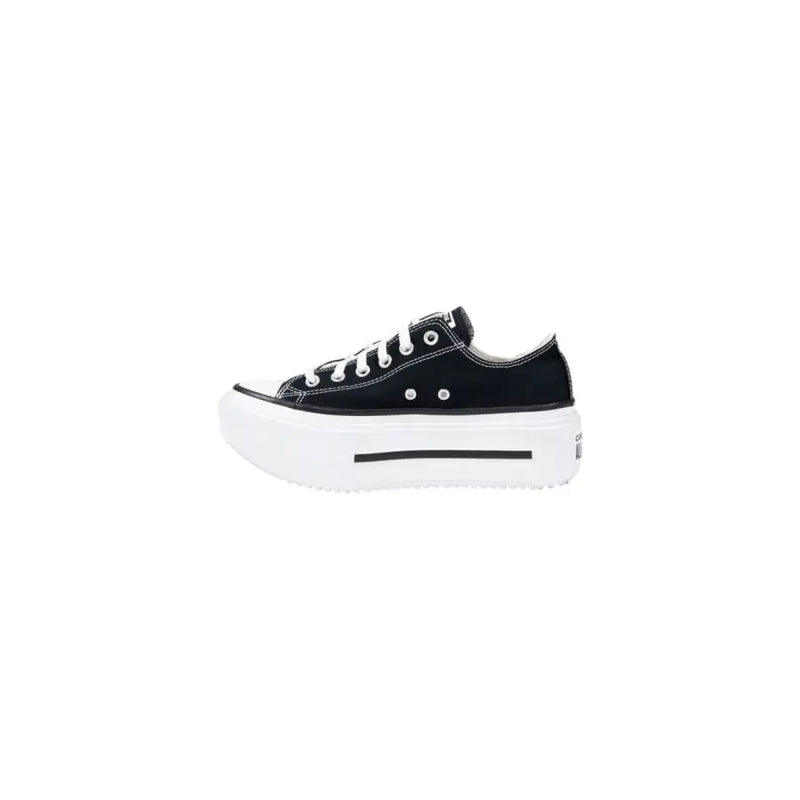 Converse black Chuck Taylor platform sneaker with white laces