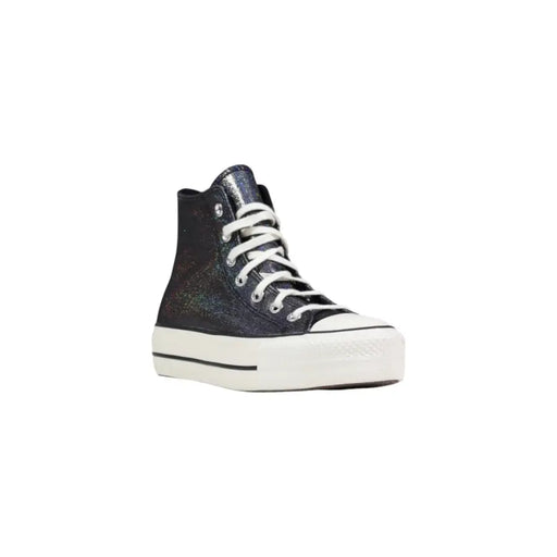 Converse black glitter high-top platform sneakers for women