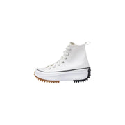 Converse womens white print high-top sneakers with chunky gum sole