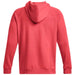 Coral-colored hooded sweatshirt back view from Under Armour Men Fall/Winter Collection