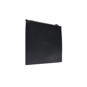 Pochette zippée en similicuir noir au design minimaliste et élégant, de la marque County of Milan, pour homme, dimensions : 30 x 20 x 0,3 cm