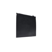 Pochette pour homme County of Milan en similicuir noir imprimé, au design minimaliste et élégant, fermeture éclair, 30 x 20 cm