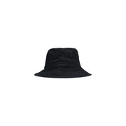 La casquette pour homme County of Milan est un bob en coton noir à larges bords et deux petits œillets, un accessoire idéal pour le printemps et l'été.