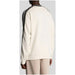 Cream-colored sweatshirt with dark shoulder stripes from Cream and Beige Sweatshirts with Contrasting Details