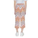 Only Women Trousers - Cropped Pants with Colorful Zigzag Pattern for a Vibrant Look