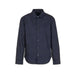 Dark navy blue Armani Exchange men shirt with long sleeves and collar