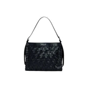 Sac bandoulière Desigual en cuir tressé noir avec poche zippée