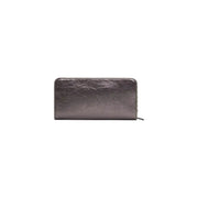 Desigual brown polyurethane women’s wallet with hook button