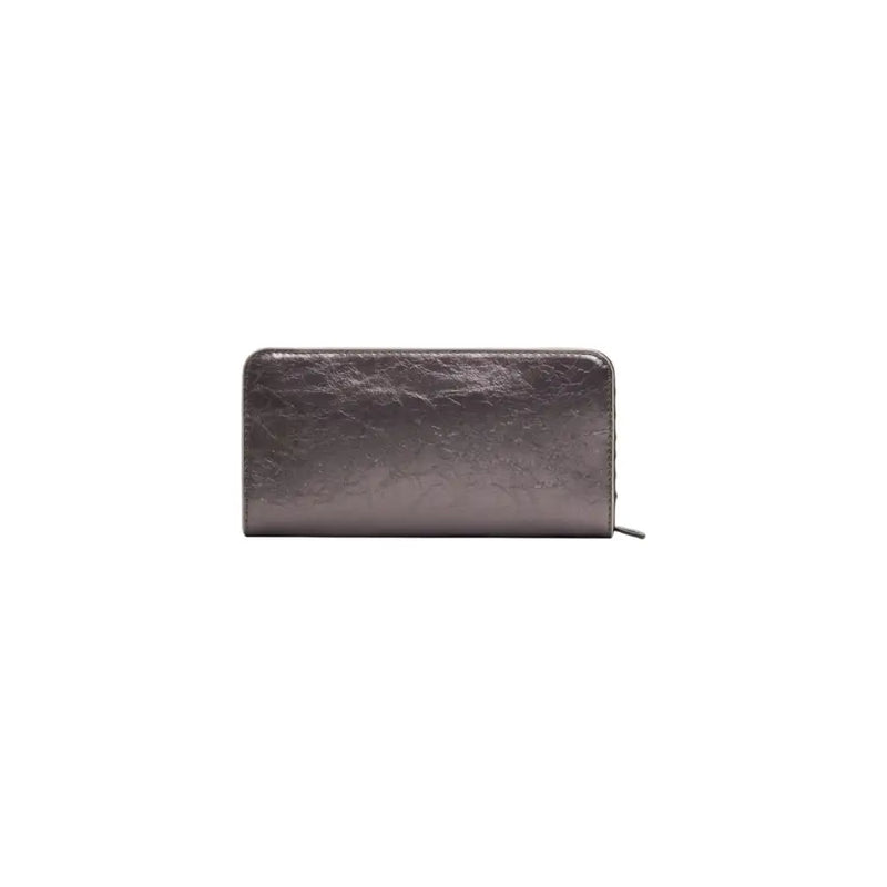 Desigual brown polyurethane women’s wallet with hook button