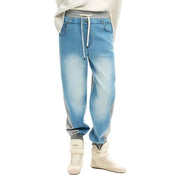Pantalon de jogging en denim bleu clair délavé Desigual avec détails en dentelle