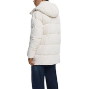 Doudoune matelassée à capuche en polyester couleur crème pour femme Desigual