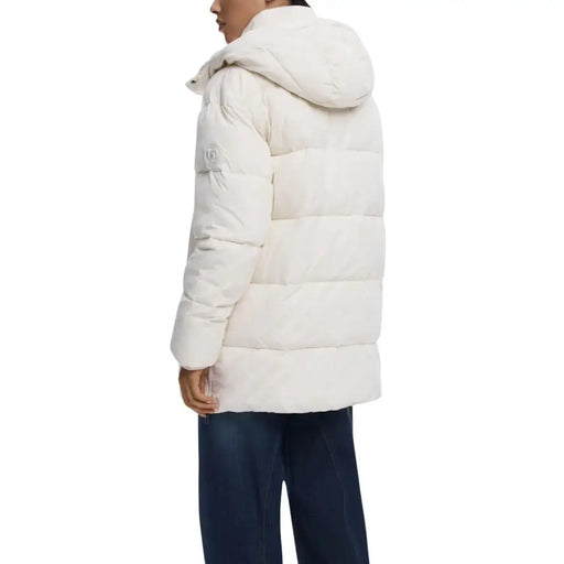 Doudoune matelassée à capuche en polyester couleur crème pour femme Desigual