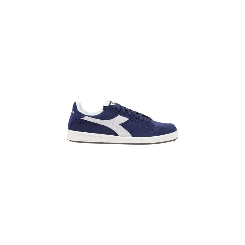 bleu marine diadora Baskets basses en cuir pour homme, style game, avec détails blancs et tige basse classique.top conception