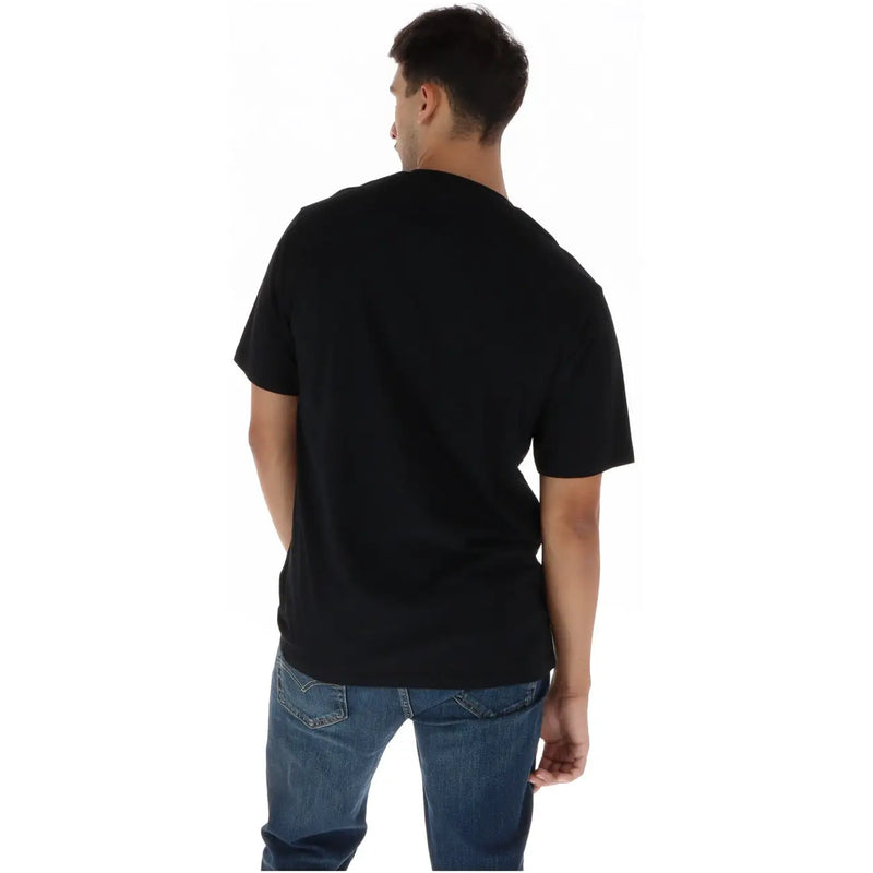 Dickies T-shirt noir à manches courtes et col rond pour homme, en coton, arborant un design décontracté classique.