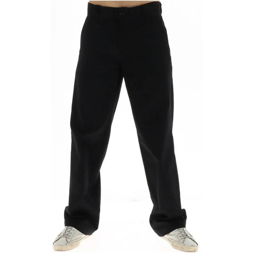 Dickies Pantalon noir en coton pour homme, automne-hiver, coupe classique et jambes droites.