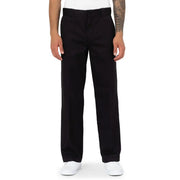 Dickies men’s black straight-leg trousers made of durable twill fabric with a tailored fit from fall winter collection