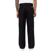 Black dickies work pants with classic straight-leg cut and subtle stitching from mens fall winter collection